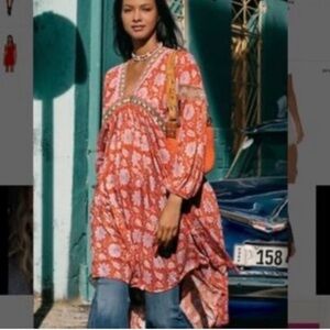 Free People
RARE Nwt Free People Moon Child Maxi tunic Top